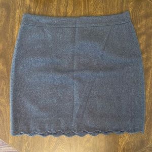 Loft grey/navy skirt. Size 8.